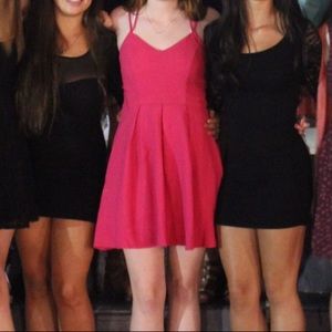 Hot pink lulus party dress